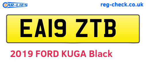 EA19ZTB are the vehicle registration plates.