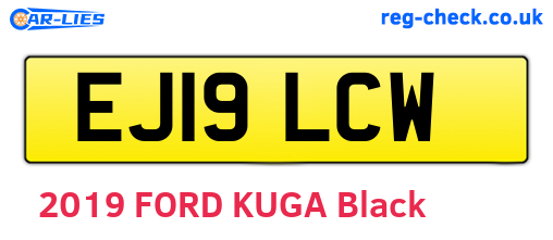 EJ19LCW are the vehicle registration plates.