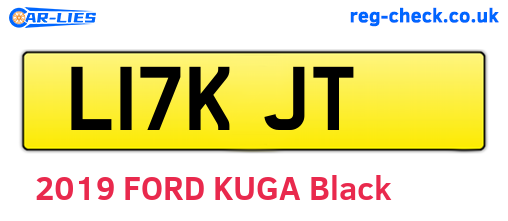 L17KJT are the vehicle registration plates.