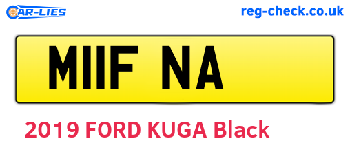 M11FNA are the vehicle registration plates.