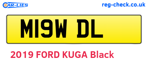 M19WDL are the vehicle registration plates.
