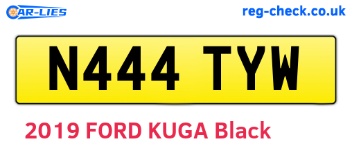 N444TYW are the vehicle registration plates.