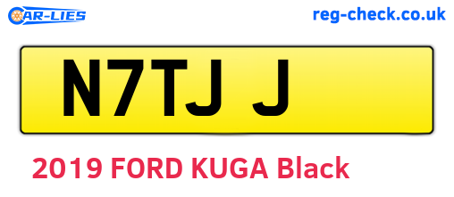 N7TJJ are the vehicle registration plates.