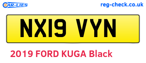 NX19VYN are the vehicle registration plates.