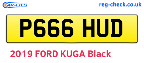 P666HUD are the vehicle registration plates.