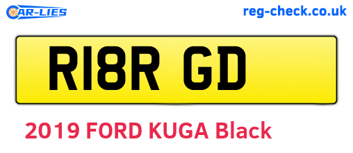 R18RGD are the vehicle registration plates.