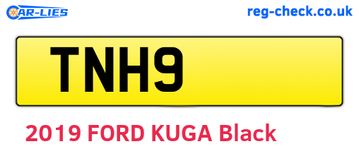 TNH9 are the vehicle registration plates.