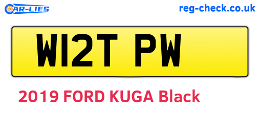 W12TPW are the vehicle registration plates.