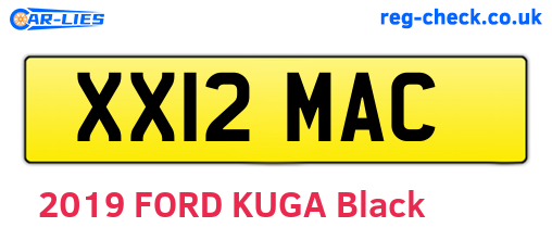 XX12MAC are the vehicle registration plates.
