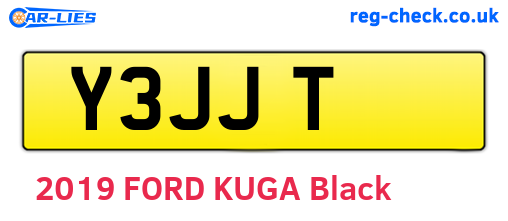 Y3JJT are the vehicle registration plates.
