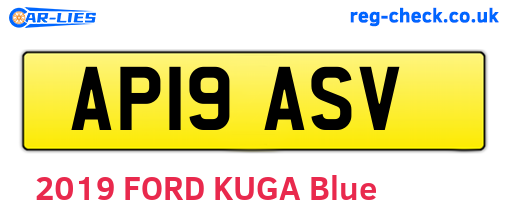 AP19ASV are the vehicle registration plates.