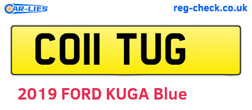 CO11TUG are the vehicle registration plates.