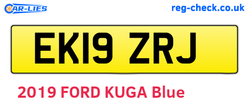 EK19ZRJ are the vehicle registration plates.