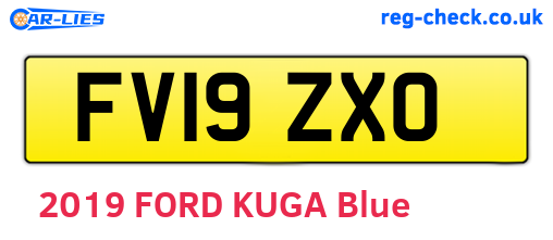 FV19ZXO are the vehicle registration plates.