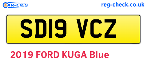 SD19VCZ are the vehicle registration plates.