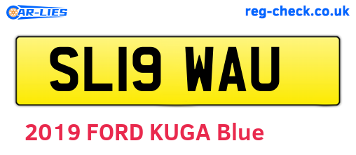 SL19WAU are the vehicle registration plates.