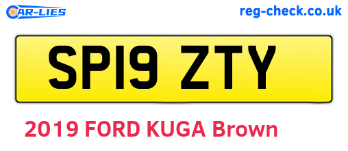 SP19ZTY are the vehicle registration plates.