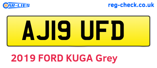 AJ19UFD are the vehicle registration plates.
