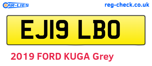 EJ19LBO are the vehicle registration plates.