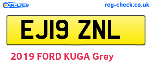 EJ19ZNL are the vehicle registration plates.