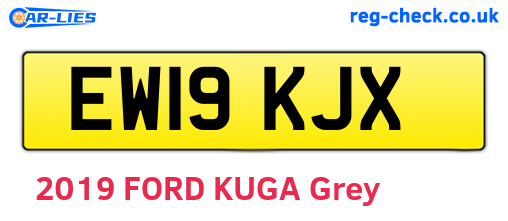 EW19KJX are the vehicle registration plates.