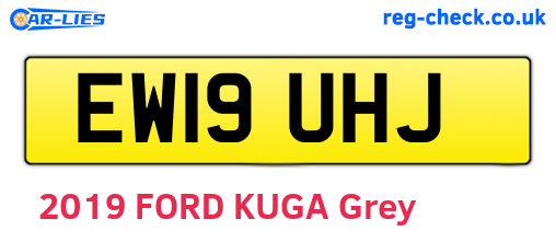 EW19UHJ are the vehicle registration plates.
