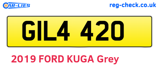 GIL4420 are the vehicle registration plates.