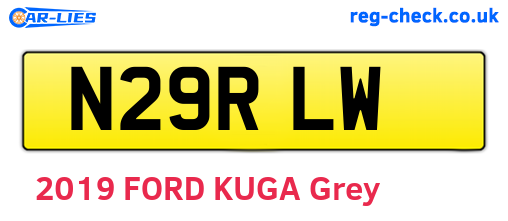 N29RLW are the vehicle registration plates.