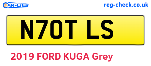 N70TLS are the vehicle registration plates.