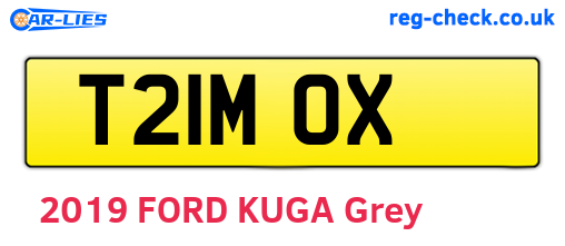 T21MOX are the vehicle registration plates.
