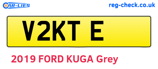 V2KTE are the vehicle registration plates.
