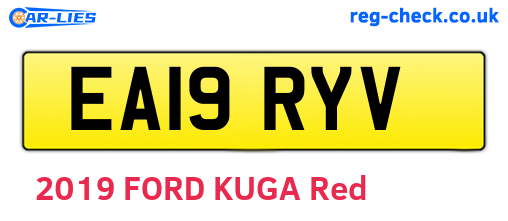 EA19RYV are the vehicle registration plates.