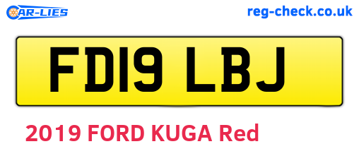 FD19LBJ are the vehicle registration plates.