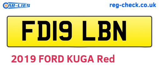 FD19LBN are the vehicle registration plates.