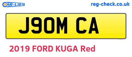 J90MCA are the vehicle registration plates.