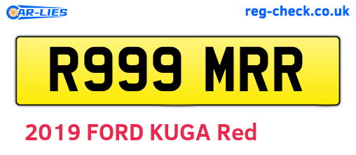R999MRR are the vehicle registration plates.