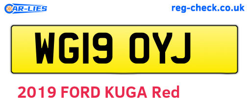 WG19OYJ are the vehicle registration plates.