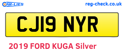 CJ19NYR are the vehicle registration plates.
