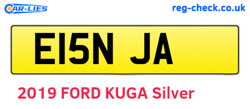 E15NJA are the vehicle registration plates.