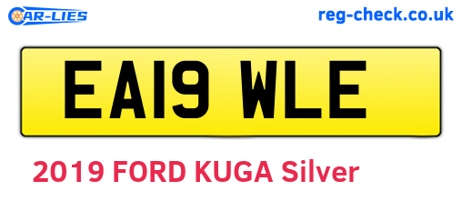 EA19WLE are the vehicle registration plates.