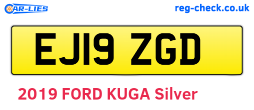 EJ19ZGD are the vehicle registration plates.