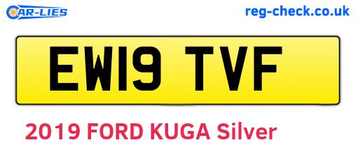 EW19TVF are the vehicle registration plates.