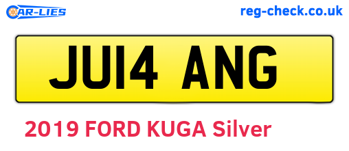 JU14ANG are the vehicle registration plates.