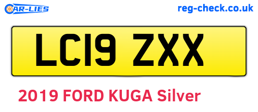 LC19ZXX are the vehicle registration plates.