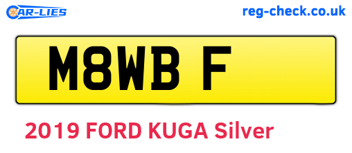 M8WBF are the vehicle registration plates.