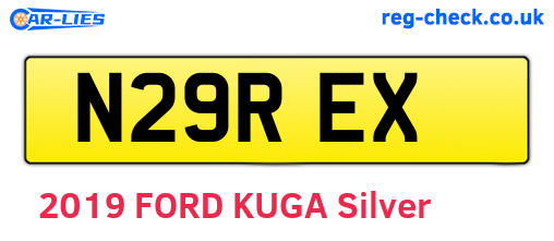 N29REX are the vehicle registration plates.