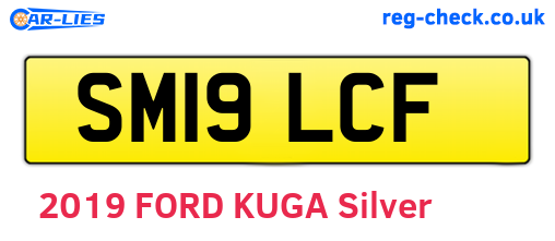 SM19LCF are the vehicle registration plates.