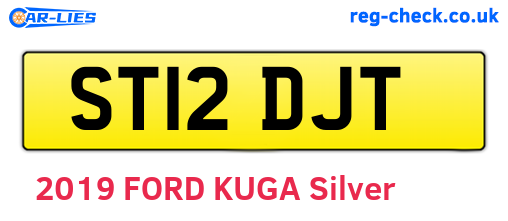 ST12DJT are the vehicle registration plates.