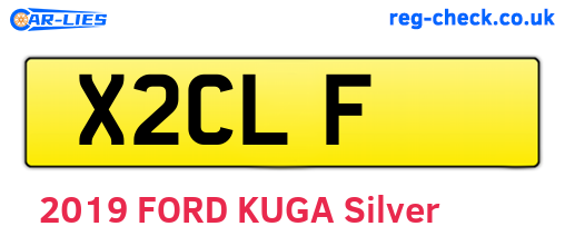 X2CLF are the vehicle registration plates.