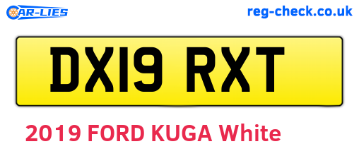 DX19RXT are the vehicle registration plates.